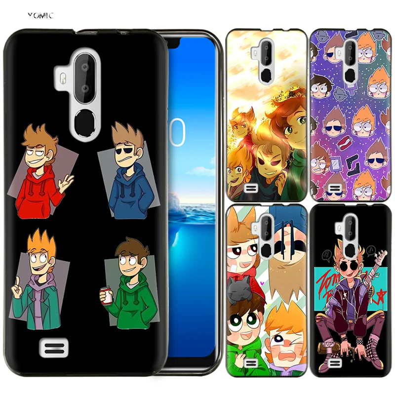 

Silicone Coque Shell Cell Phone Case for Oukitel C12 PRO C12Pro Black Dark Cases Cartoon Eddsworld