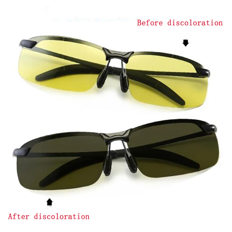 

Day and night polarized lenses driving sunglasses sunglasses men's night vision mirror smart color driver mirror night vision gl