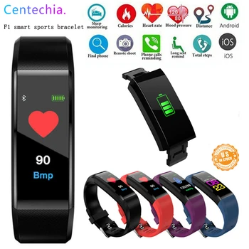 

Smart Band F1 Heart Rate Blood Pressure Monitor High Brightness Colorful Screen Pedometer Smart Bracelet Wristband Notification