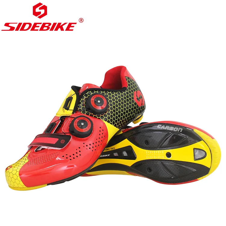 Sidebike road cycling shoes Ultra-light Carbon bicycle locking shoes men&women road racing Professional Breathable cycling shoes