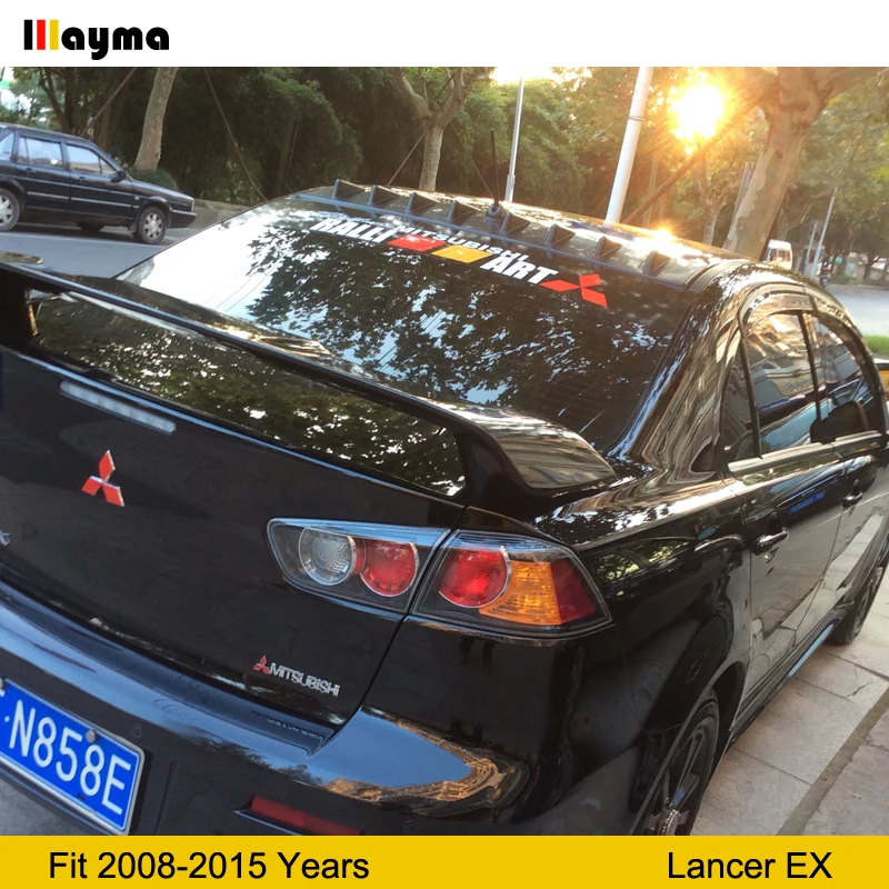 Спойлер для крыши в стиле акулы Mitsubishi Lancer EX спойлер заднего крыла багажника 2008 2015
