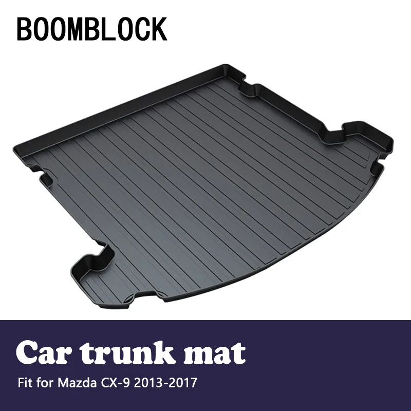 

BOOMBLOCK For Mazda CX-9 CX9 2013 2014 2015 2016 2017 Waterproof Anti-slip Car Trunk Mat Tray Floor Carpet Pad Auto Accessories