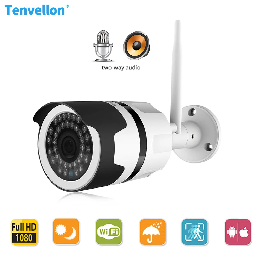 IP камера Tenvellon 1080P Wi Fi водонепроницаемая|Камеры видеонаблюдения| |
