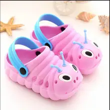 Новые летние детские сандалии и шлепанцы гусеницы для мужчин и женщин Нескользящая детская садовая обувь пляжные сандалии