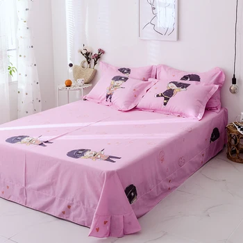 

Cotton Bed Sheet Princess Bed Skirt Bedding Sets Queen King Twin Flat Sheet Pillowcase Bedspread Bed Cover Bedspreien Sabanas