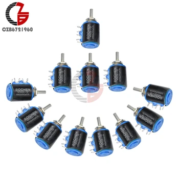 

WXD3-12-1W Potentiometer Switch 100 200 220 470 1K 2.2K 3.3K 4.7K 10K 22K 33K 47K ohm WXD3 12 1W Wireround Knob Switch