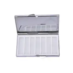Металлический Квадрат 7 сетка влагостойкий коробка для хранения для ювелирных изделий Организатор таблетки дело
