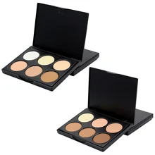 Пудра 6 цветов Палитра контурный хайлайтер бронза красота тонер макияж порошок консилер ремонт емкость порошок