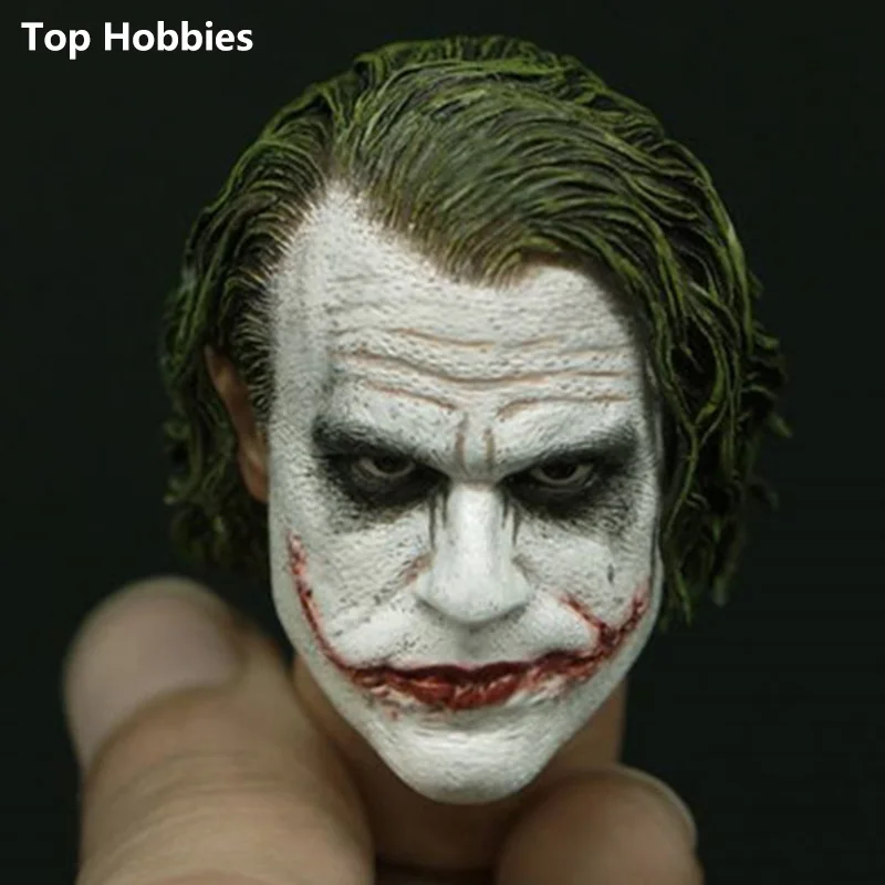 

1/6 Batman Dark Knight Male Head Scale Sculpting Model Toys The Joker Heath Ledger Head Stitch Clown For 12"Phicen Action Figure