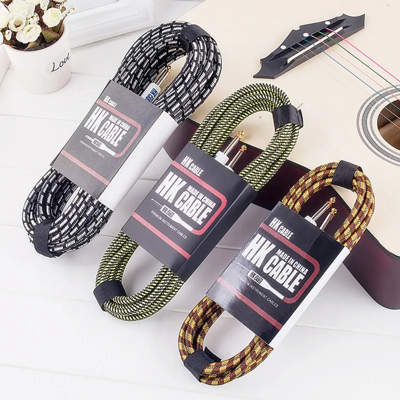 Electric Guitar Cable Wire Cord 3M 5M 10M No Noise Shielded Bass Cable For Guitar Amplifier Accessories Musical Instruments - 4