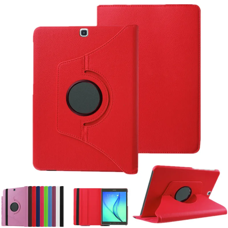 

PU Leather 360 Rotating Smart Cover Folio Stand Tablet Case Cover For Samsung Galaxy Tab S2 8.0"Case SM-T710 /T715 w/Stylus Pen