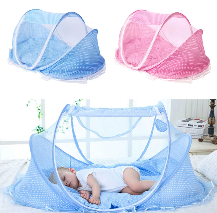 Baby Infant Portable Foldable Mosquito Tent Travel Infant Bed Crib For 0-3 Years