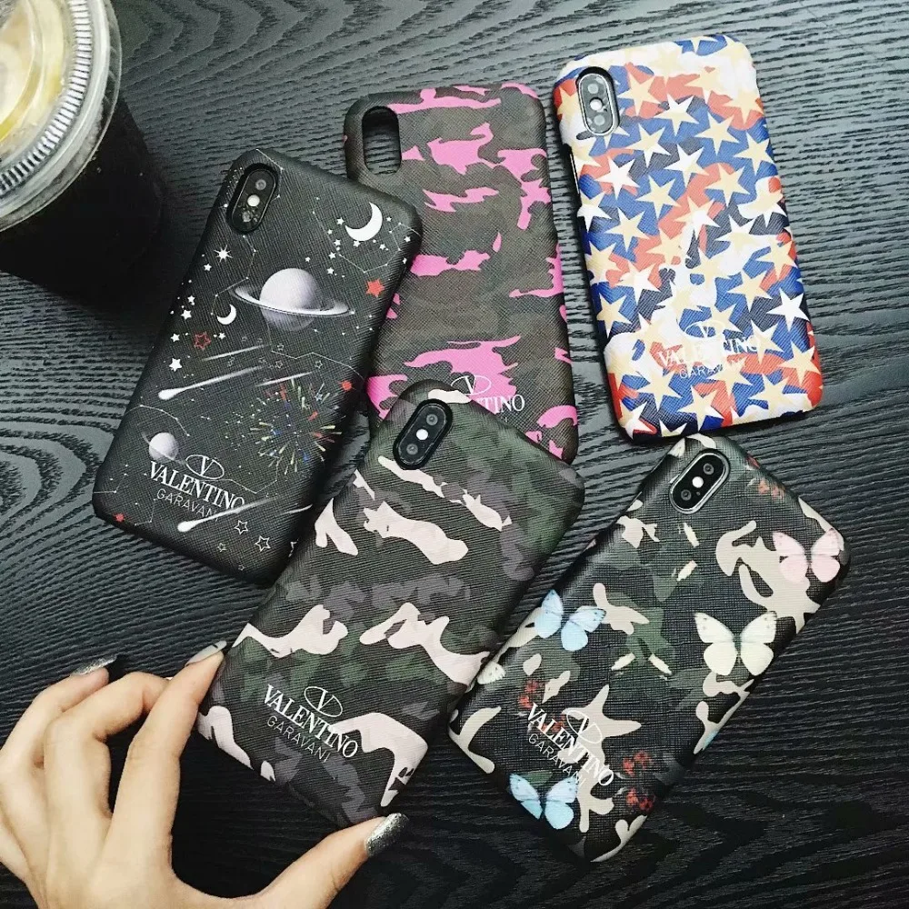 

fashion brand case PC Army green Hard shell For iPhone X XS XSMAX XR 8 8PLUS 7 7PLUS 6 6PLUS Luxury mobile phone shell