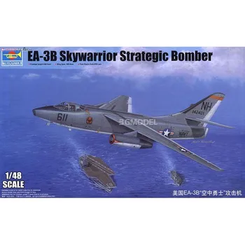 

1/48 United States EA-3B Skywarrior Strategic Bomber Assembly Model 02871