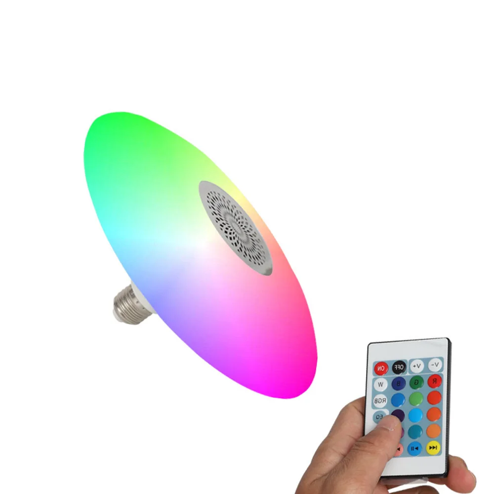 Bluetooth музыкальная лампа RGB Высокая мощность Летающий светильник-тарелка дистанционное управление Интеллектуальный красочный Bluetooth летающая тарелка звуковая лампа