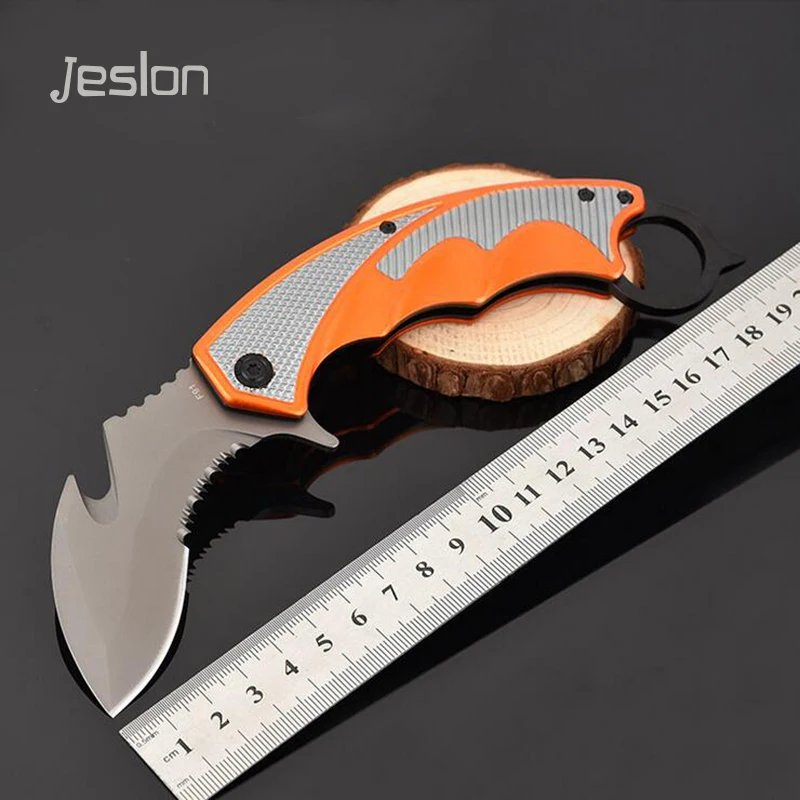 Jeslon Hunting Karambit Knife CS GO Never Fade Counter Strike Fight