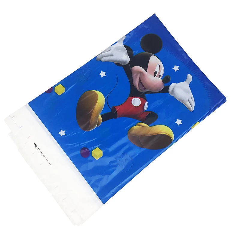 

1pcs 108*180cm Cartoon Mickey mouse Party tablecover Degradable PE Disposable Plastic Outdoor Birthday Party tablecloth supplies