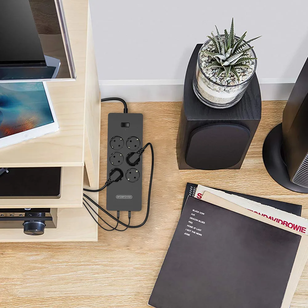 Сетевой фильтр NTON Smart POWER Strip с несколькими разъемами 5 usb разъемов сетевой Protector 1.5m