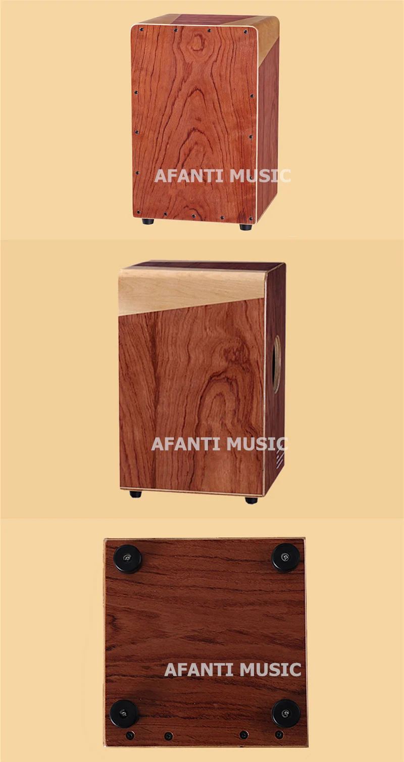 Afanti музыка палисандр/натуральный cajon Барабаны (khg-224)