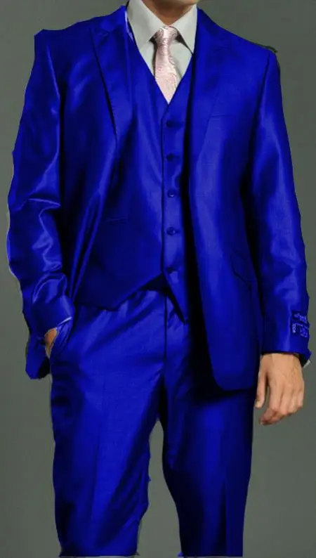 Newest font b Custom b font font b Made b font Royal Blue Gentleman Tuxedos 3