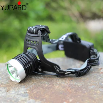 

YUPARD Cheap headlamp bike light fishing camping outdoor XM-L2 T6 LED Headlamp Headlight + 2x 18650 2200mah battery+Charger
