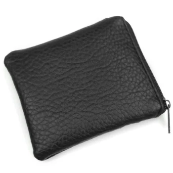 

Holder Large Capacity Coin Purse Key Small Fashion Storage Zipper Casual Short Solid Synthetic PU Card Soft Men Wallet