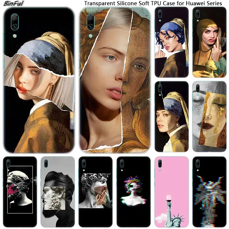 Мягкий силиконовый чехол для телефона Huawei Mate 10 20 Lite Pro Enjoy 9S Y9 Y7 Y6 Y5 2019 2018 2017 Модный |