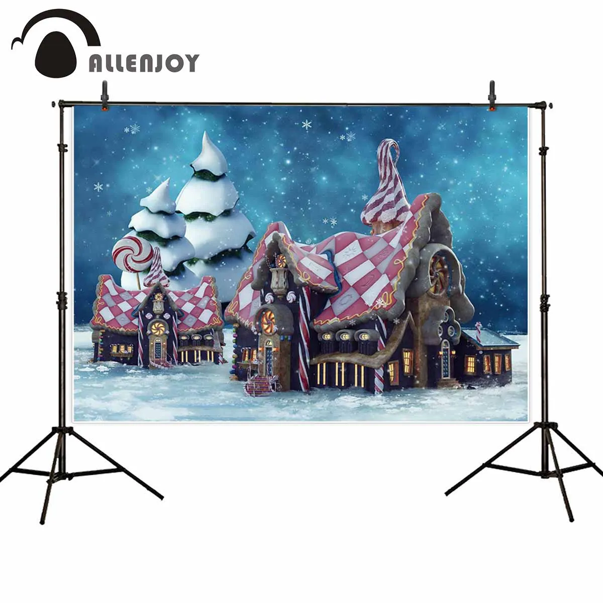 Allenjoy фон для фотостудии снежное красочное шоколадное мороженое леденец дом