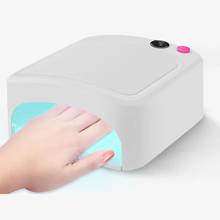 

36w UV Lamp Nail Dryer uv gel nail polish Curing Machine 3x 12W lampe 220-250V EU Plug White Pink 818 Treatment Lampara UV 365nm