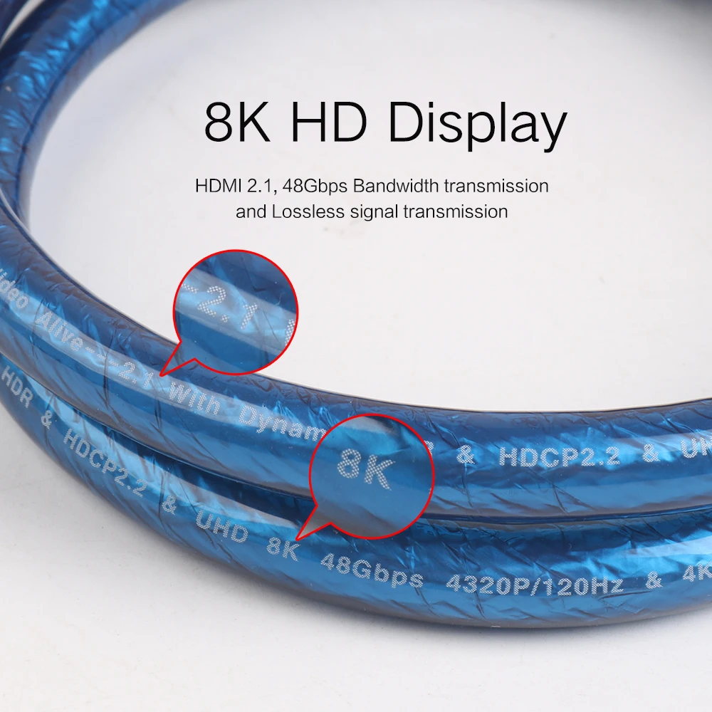 Кабель HDMI MOSHOU Ultra HD (UHD) 8K 2 1 к AV 48Gbs с аудио и кабелем Ethernet м 5 10 15 20 HDR 4:4:4|Кабели HDMI| |