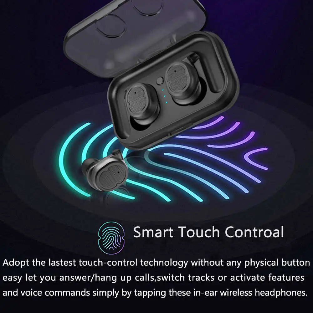 XGODY TWS 8 беспроводные наушники Bluetooth 5 0 HIFI бас шумоподавление для iphone xiaomi всех