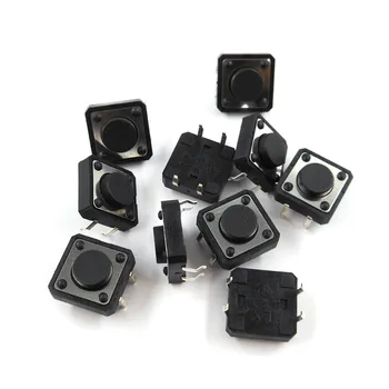 

12 * 12 * 5 Mm 4 Foot Micro Push Button Switch 12 X 12 X 5 Small Switch 5mm Height Handle 10pcs/lot
