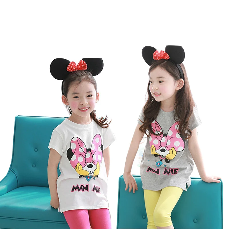 

2019 Girls Clothes Sets Spring autumn Costume kids Clothing suit Two pieces MinnieShort Sleeve Children Clothing 3 4 6 8 10T