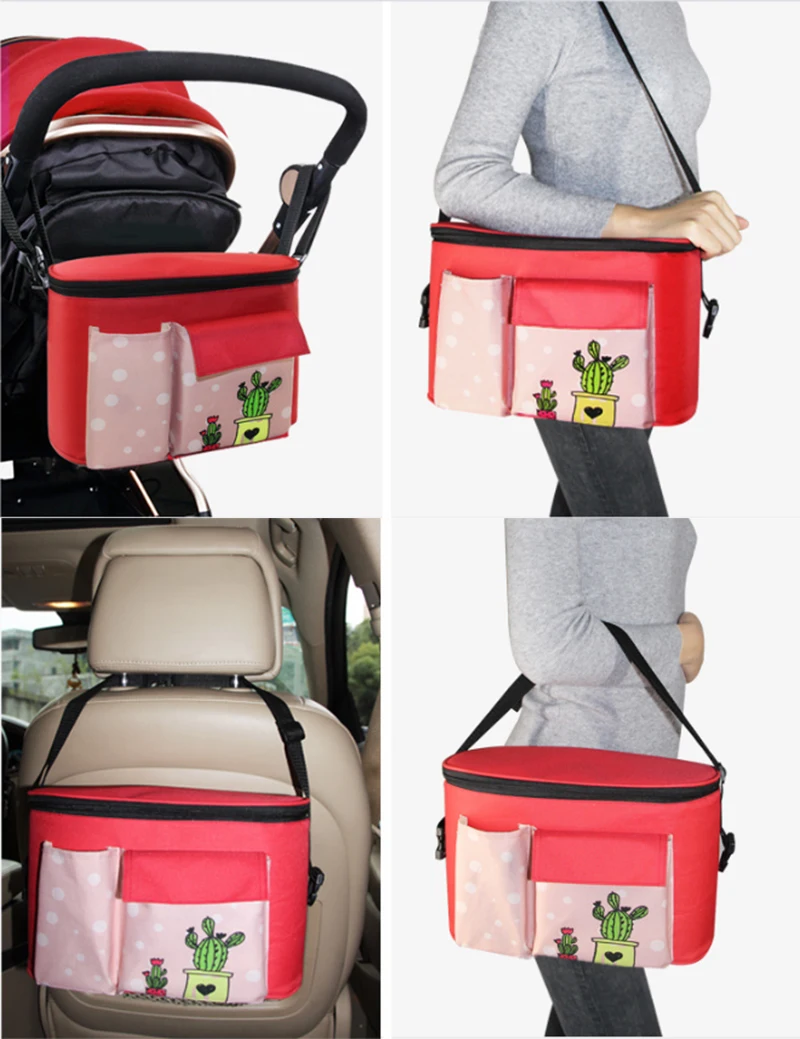Baby Stroller Bag Organizer Bag soild color Bags Mama Carriage Buggy