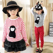 Character Blouse Children 3D Character Blouses Causal Long Sleeve Kids Girl Blouse Spring Autumn Kids Girl Clothes