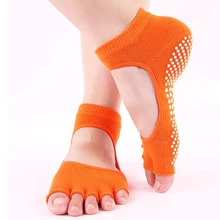 Женские носки для йоги нескользящие носки для пилатеса с пятью носками высокие эластичные дышащие цветные модные женские спортивные носки для фитнеса и занятий спортом