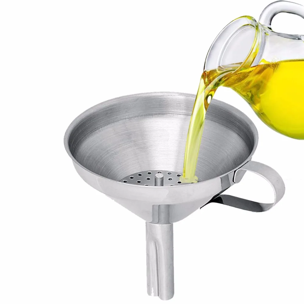 

Kitchen Organizer Stainless Steel Funnel Small Mouth for Transferring Liquid Hopper Filter Stainless Steel Funnel Kitchen Tools