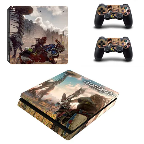 Horizon Zero Dawn PS4 Slim Skin Sticker For Sony PlayStation 4 Console and Controller For Dualshock 4 PS4 Slim Sticker Decal 
