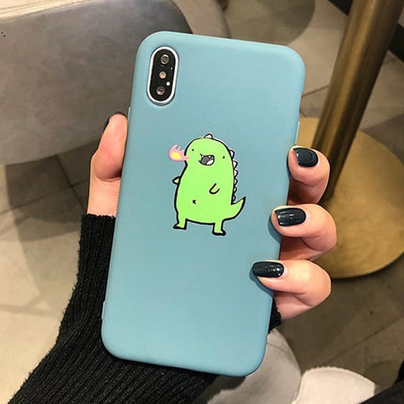 Чехол для Телефона iphone 7 чехол X 6 8 Plus Xs Max XR милый мультяшный Мягкий из ТПУ задняя