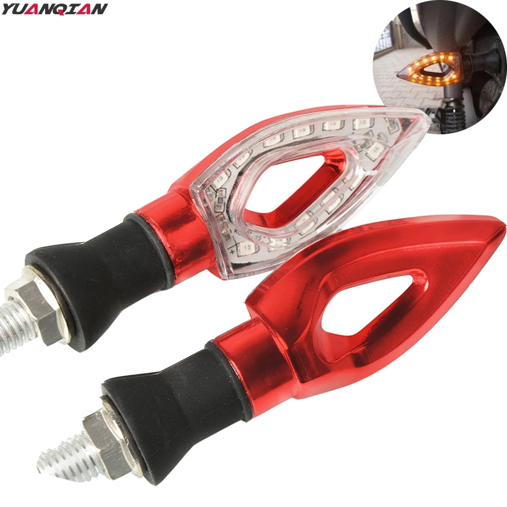 

2Pair Universal 18V 12 LED Motorcycle Turn Signal Indicators Lights/lamp Motorcycle Best Selling Lights For BMW KTM YAMAHA