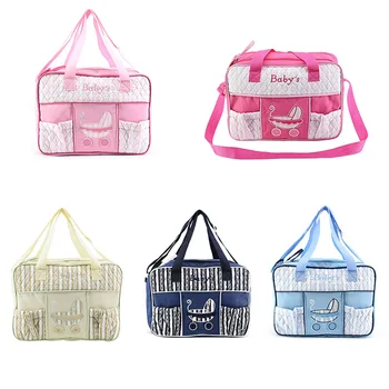 

Mummy Nappy Bag Large Capacity Travel Stroller Shoulder Diaper Bags for Baby Care Women's Fashion Bag Handbag Big Shopping Bag