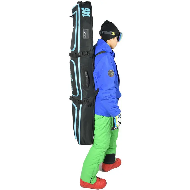 كبيرة Monoboard حقيبة لوح التزلج على الجليد كبيرة التزلج واقية الحقيبة المهنية الرياضة تزلج تجهيز مع عجلة تزلج حقيبة مزدوجة مجلس