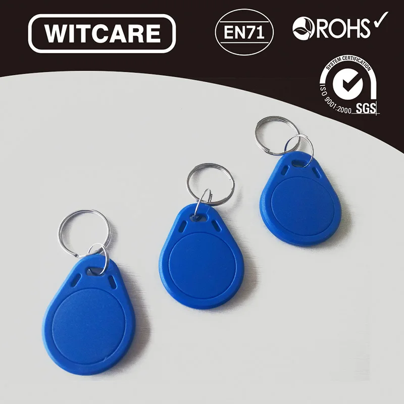 

50pcs RFID Blue Color IC Keychain Card Key NTag213 Key Keyfob NFC Keychain 13.56 pr Arduino Random Color ID Keychain Card