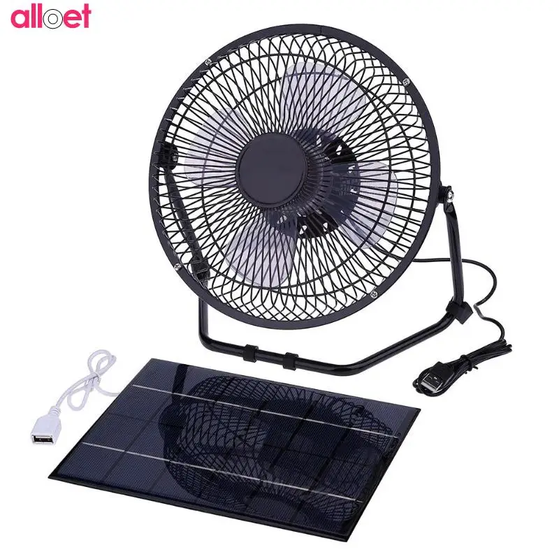 

Mini USB Solar Panel Iron Fan Auto Car Window Air Vent Cooling Dual Fan Charge Phone Powerbank Electronic Product Office Home