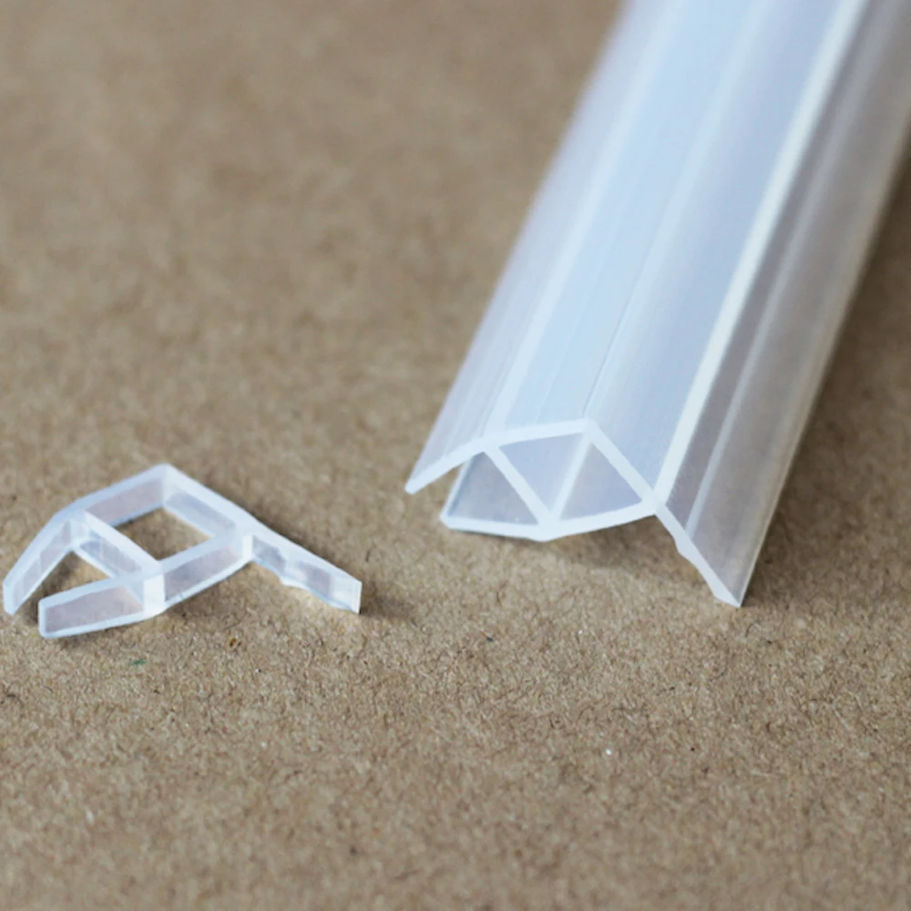 

Draught Excluder Weather Strip Draft Stopper Glass Gliding Gliding Screen Seals Shower Stall Frameless Angle Corner Seals 5m