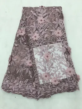 

Best Selling African Lace Fabric With blue Nigerian French Fabric 2019 High Quality African France Tulle Lace Fabric JL535