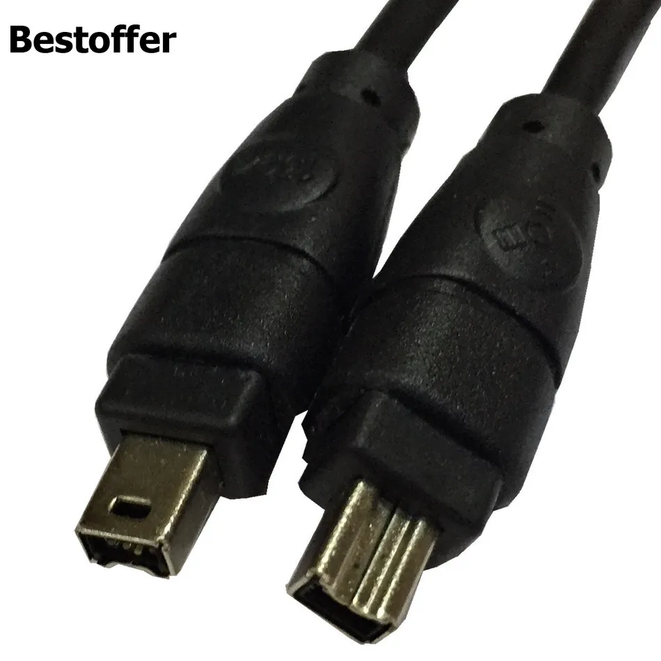 

6FT FIREWIRE CABLE 4 PIN to 4 PIN IEEE1394 iLINK 6FT PC MAC DV 4P-4P 4-4 PINS