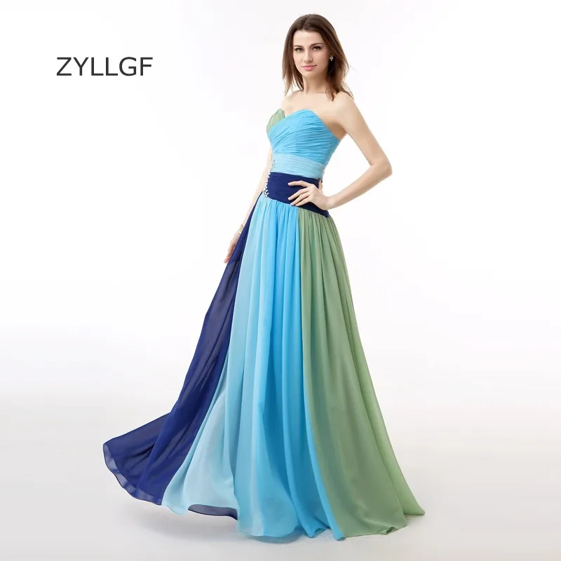 ZYLLGF Multi Color Abiti da sposa Guaina Sweetheart Piega Chiffon  Arcobaleno Damigella D'onore Abiti In Pizzo Su Indietro Con Telaietto  Q149|bridesmaid dresses|bridesmaid dress upcolorful bridesmaid dresses -  AliExpress