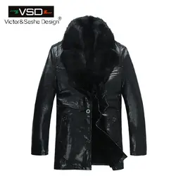2016 Бесплатная доставка Лидер продаж модные зимние для мужчин пальто для будущих мам куртка из искусственной кожи норки меховая куртк