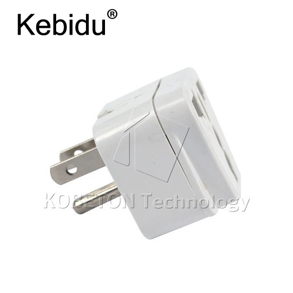 Kebidu Универсальный 3 Булавки США Plug Главная Travel Adapter Портативный электрические розетки ЕС AU Великобритания Бразилии, Италии к нам зарядное устройство конвертер